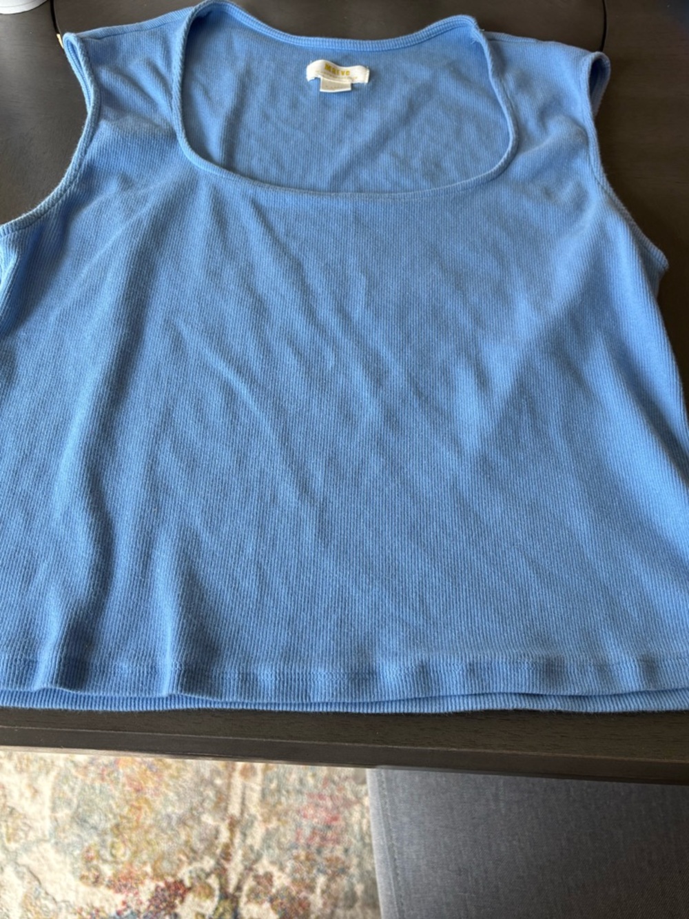 Maeve Sleeveless Scoop neck tank in light blue size XL